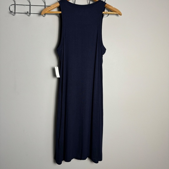 Daily Ritual Women's NEW Tank Top‎ Midi Dress Navy Blue Size Small Stretchy - Picture 2 of 11